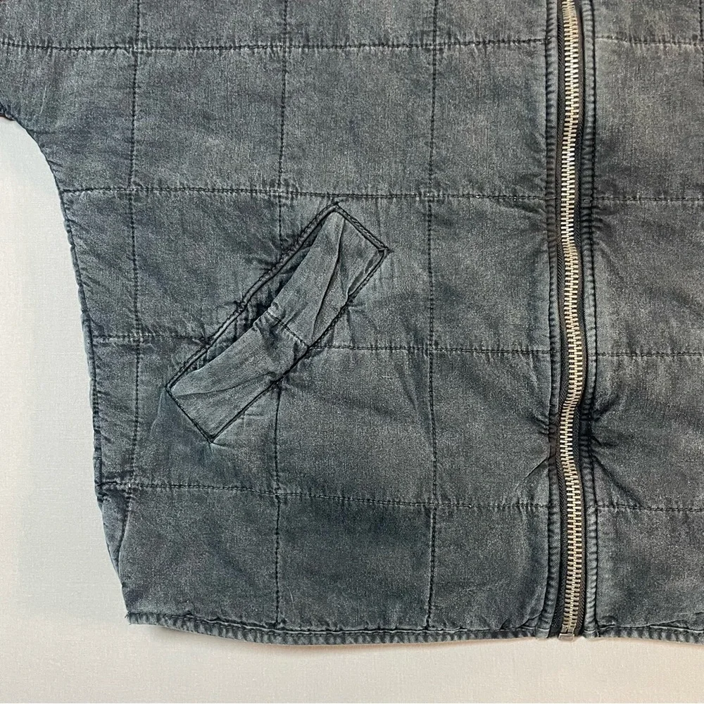 EXCELLENT Free People Black Dolman Quilted Bomber Jacket